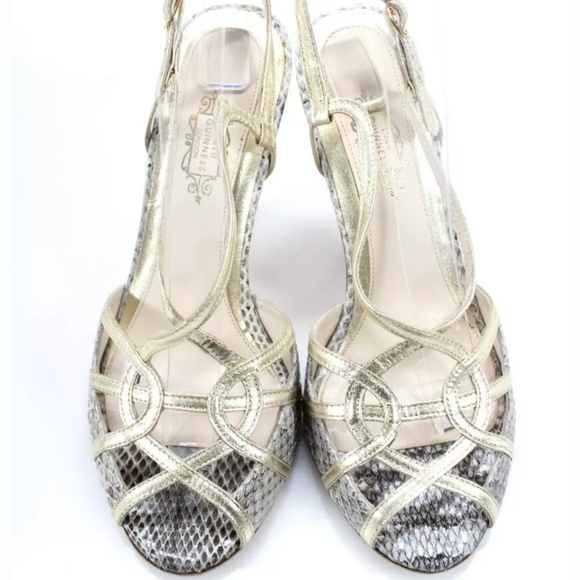 LULU GUINNESS HIGH HEEL SLINGBACK SANDALS BUCKLE 6 - Picture 2 of 5